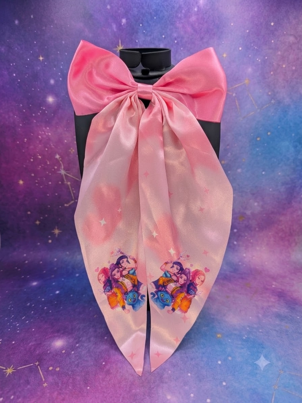 Kpop Demon Hunters Huntrix Long Tailed Silky Style Hairbow
